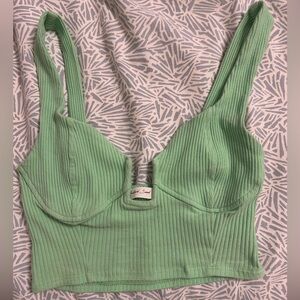 Green tank top